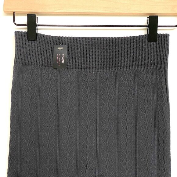 NWT TruFit Seamless Leggings Textured Design Fleece Lined High Waist SIZE L/XL - Picture 2 of 13